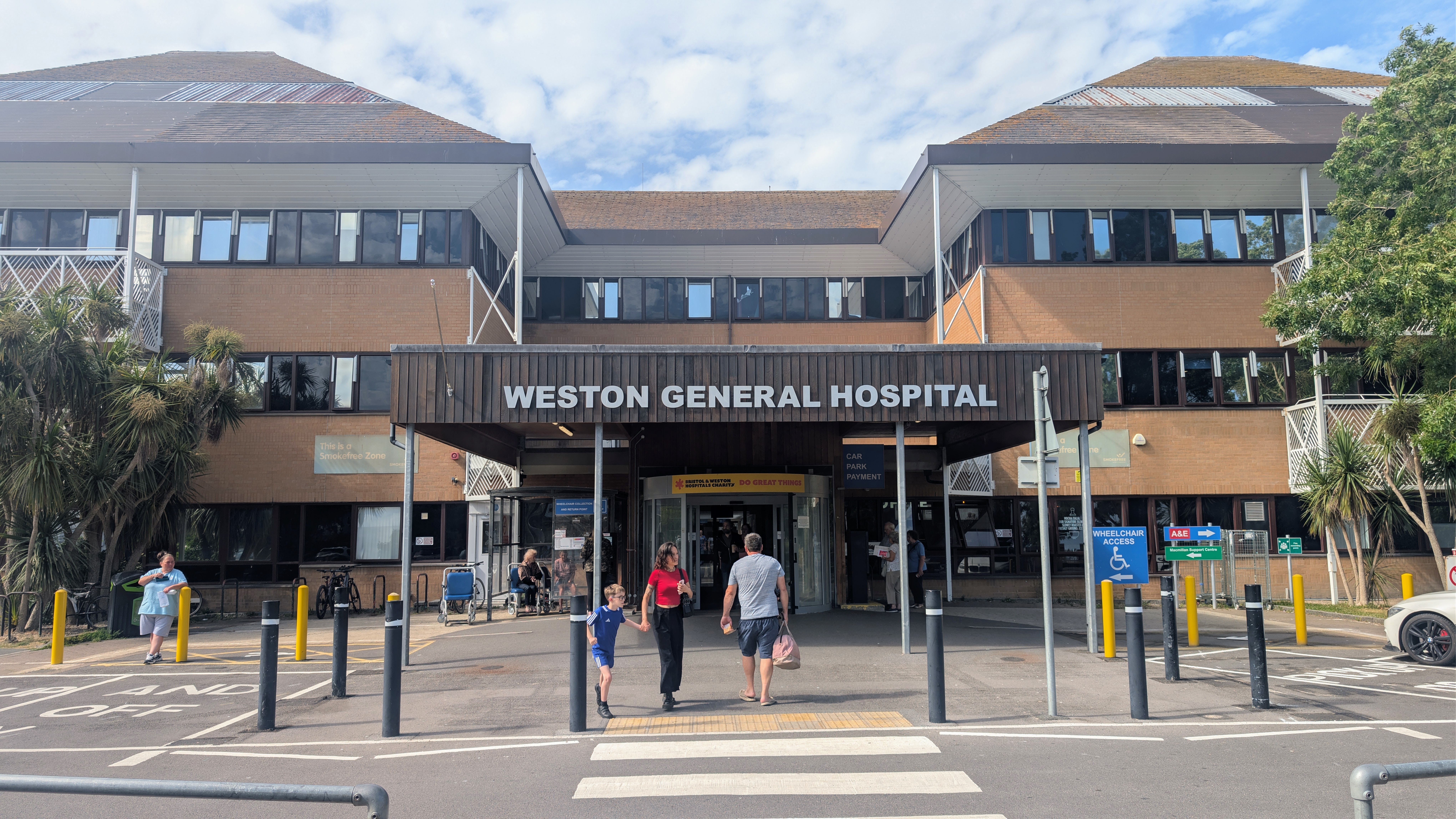 Weston General Hospital Main Entrance Outside